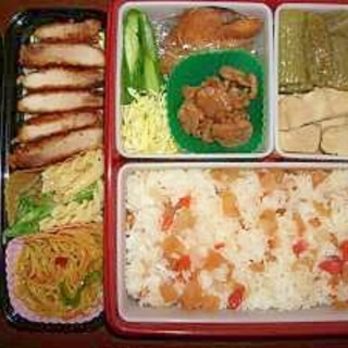 脱☆痛風　トースター和風カツ！＆残りもの五目酢飯